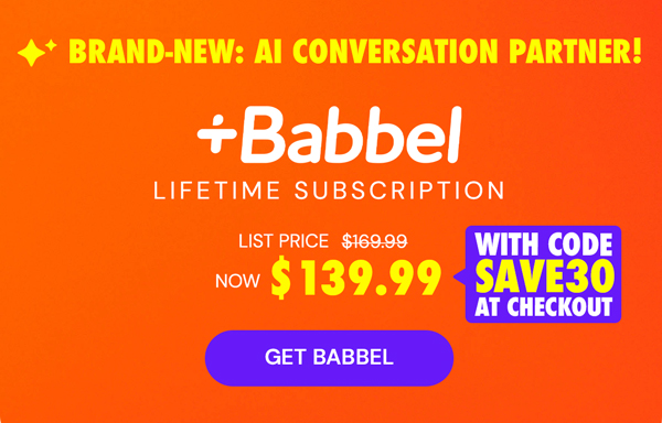 Babbel Language Learning: Lifetime Subscription (All Languages)