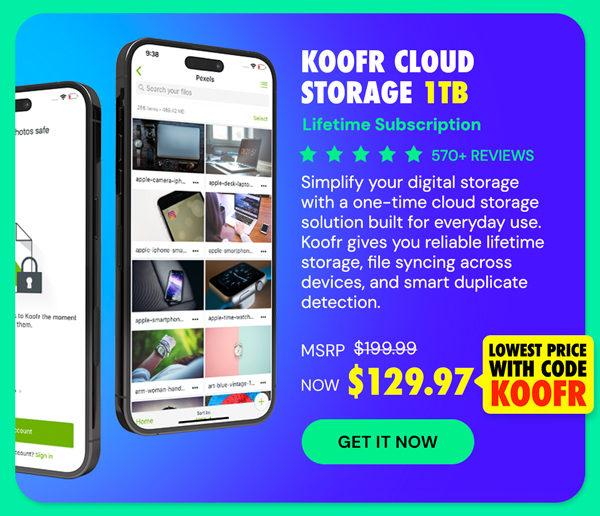 Koofr Cloud Storage: Lifetime Subscription (1TB)