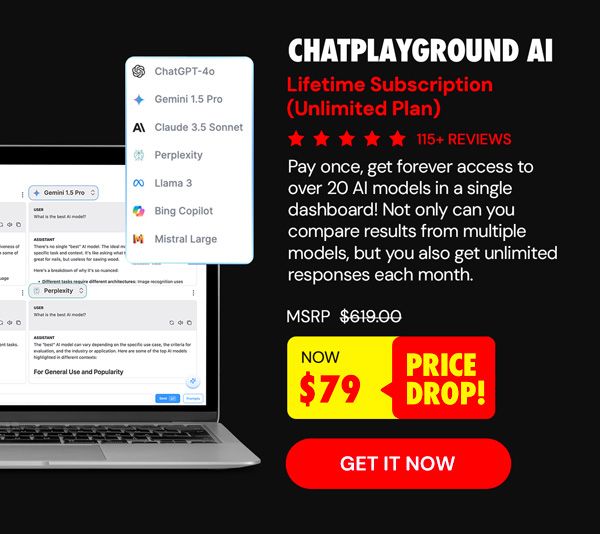 ChatPlayground AI: Lifetime Subscription (Unlimited Plan)