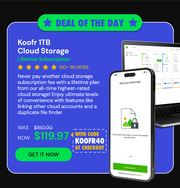 Koofr Cloud Storage: Lifetime Subscription (1TB)
