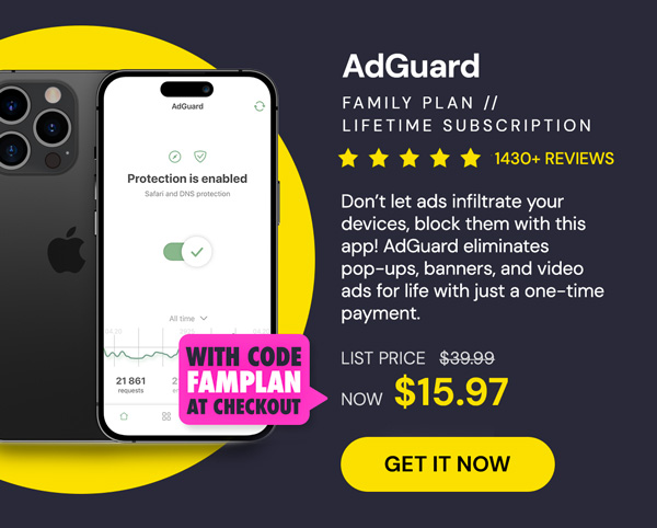 AdGuard Family Plan: Lifetime Subscription