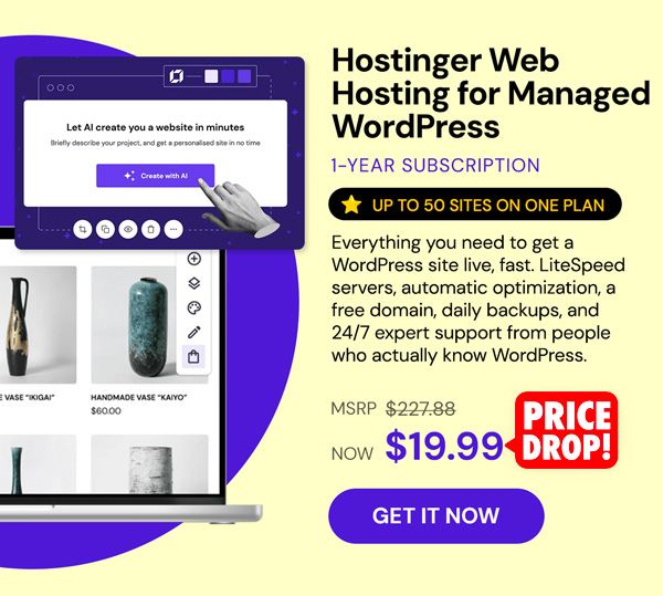 Hostinger Business Web Hosting for Managed WordPress