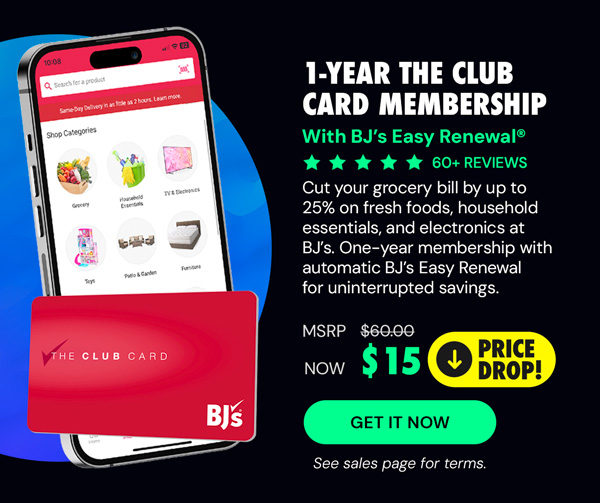 One-Year The Club Card Membership with BJ's Easy Renewal® (Terms Apply)