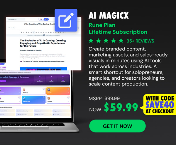 AI Magicx Rune Plan Lifetime Subscription