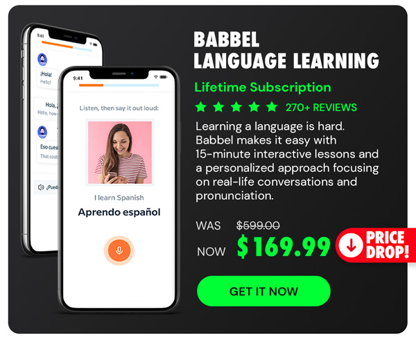 Babbel Language Learning: Lifetime Subscription (All Languages)