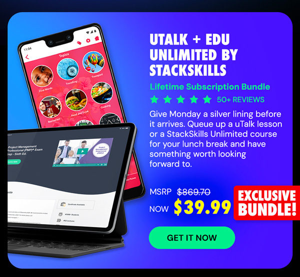 The Language Learner Lifetime Subscription Bundle ft. uTalk