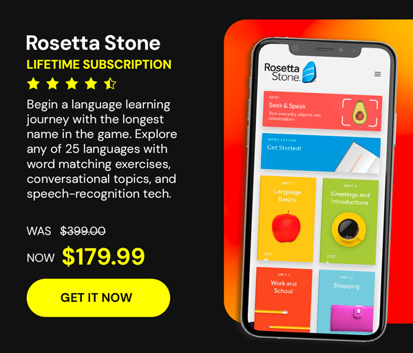 Rosetta Stone: Lifetime Subscription (All Languages)