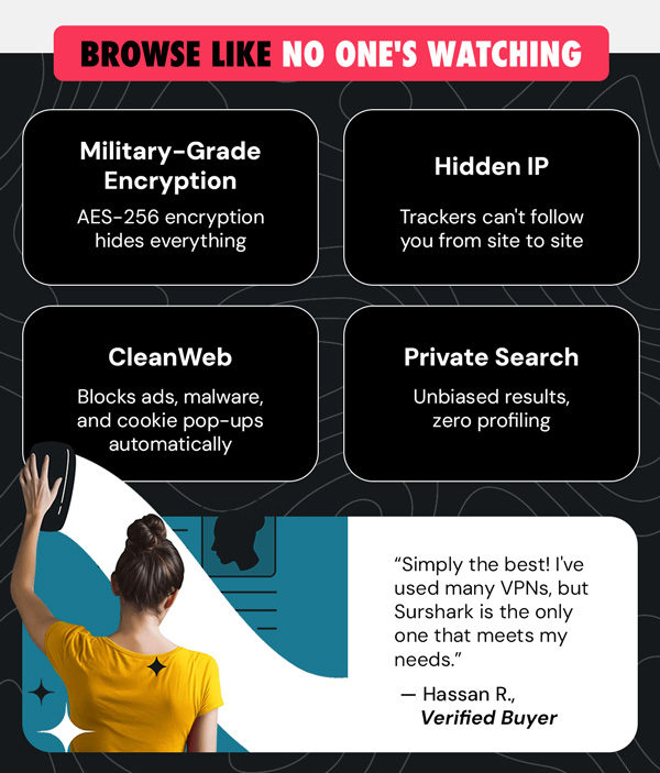 SurfShark VPN Starter Plan: 2-Yr Subscription