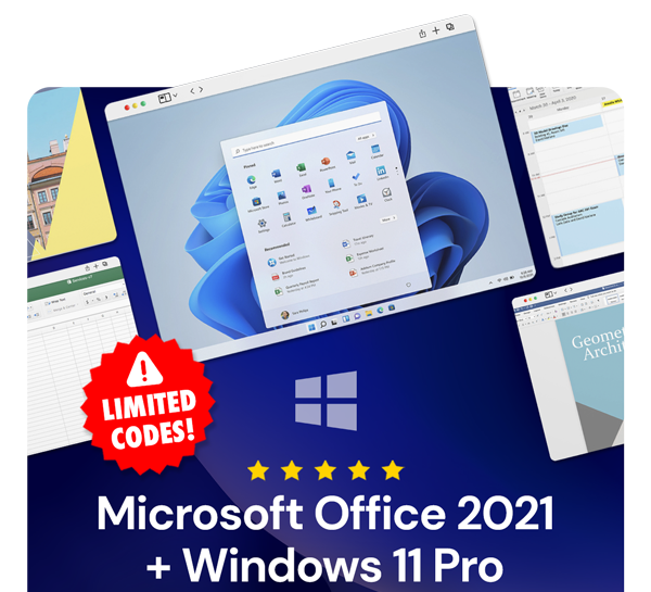 The Ultimate Microsoft Office Professional 2021 for Windows: Lifetime License + Windows 11 Pro Bundle