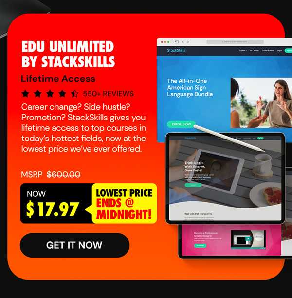 EDU Unlimited by StackSkills: Lifetime Access