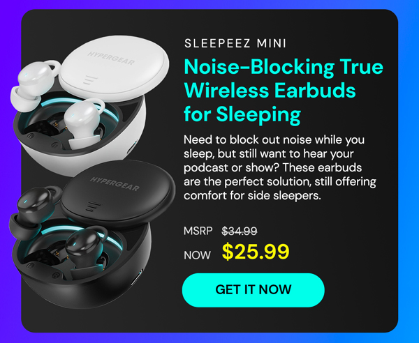 SleepEEZ Mini Noise-Blocking True Wireless Earbuds for Sleeping (White)