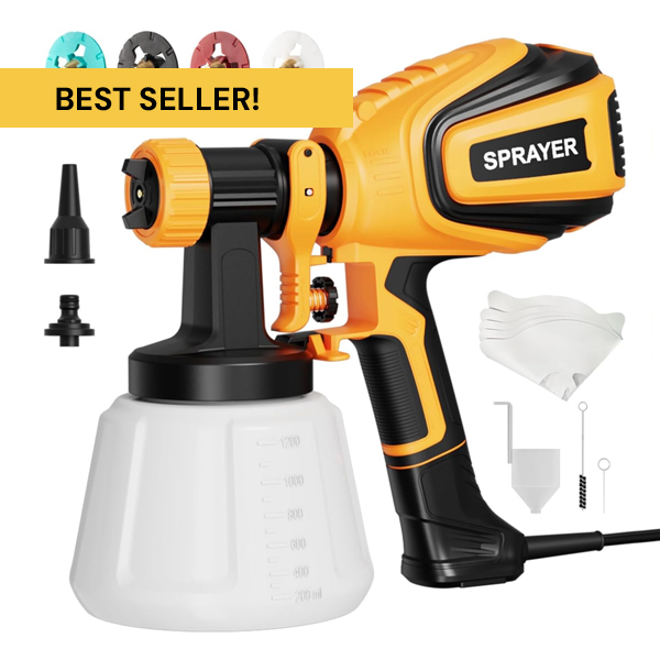 700W HVLP Paint Sprayer with 4 Nozzles