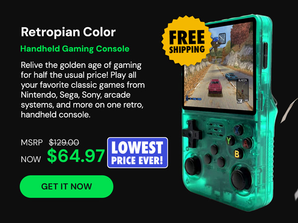 Retropian Color & Pro Retro Handheld Gaming Consoles