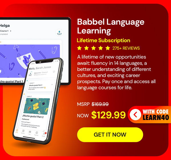 Babbel Language Learning: Lifetime Subscription (All Languages)