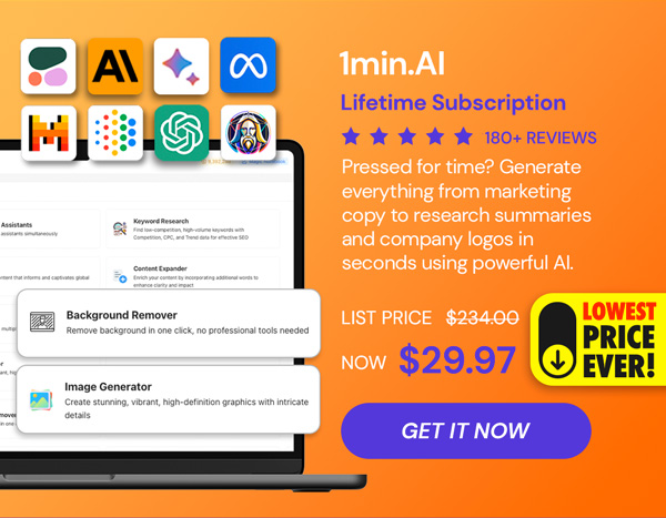 1minAI: Lifetime Subscription