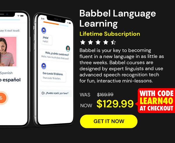 Babbel Language Learning: Lifetime Subscription (All Languages)