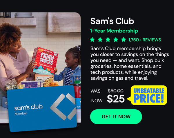 Sam's Club 1-Year Membership with Auto-Renew!