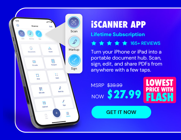 iScanner App: Lifetime Subscription