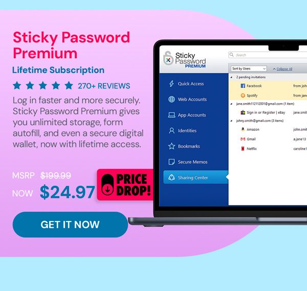 Sticky Password Premium: Lifetime Subscription