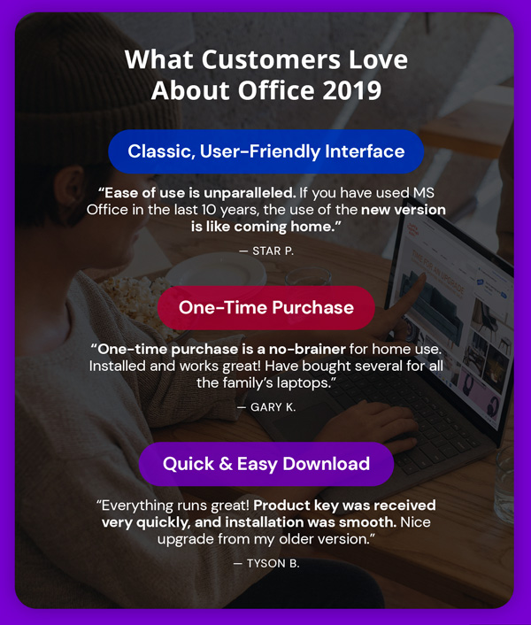 Microsoft Office 2019 for Windows or Mac | Lifetime License