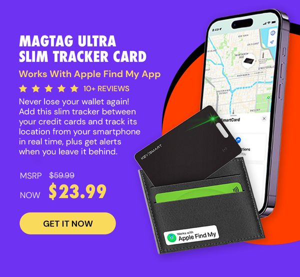 MagTag Ultra Slim Tracker Card - Works with Apple Find My App
