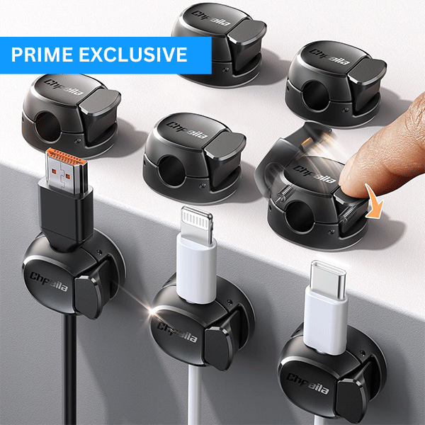 8-Pack Secure Cord Organizers
