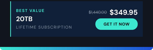 Scramble Cloud Storage Lifetime Subscription (20TB)