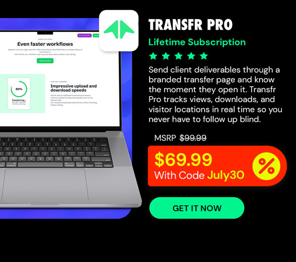 Transfr Pro: Lifetime Subscription