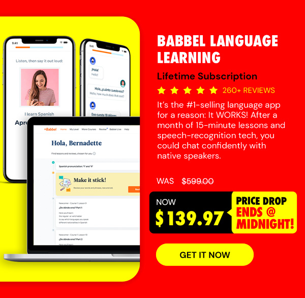 Babbel Language Learning: Lifetime Subscription (All Languages)