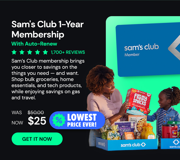 Sam's Club 1-Year Membership with Auto-Renew!