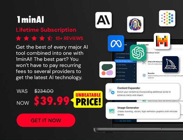 1minAI: Lifetime Subscription