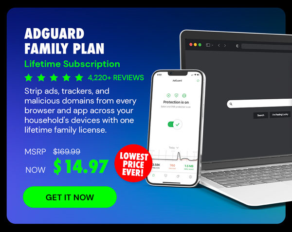 AdGuard Family Plan: Lifetime Subscription