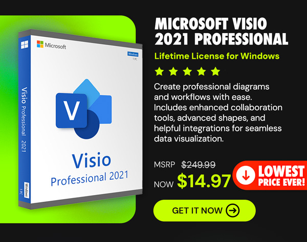 Microsoft Visio 2021 Professional: Lifetime License for Windows