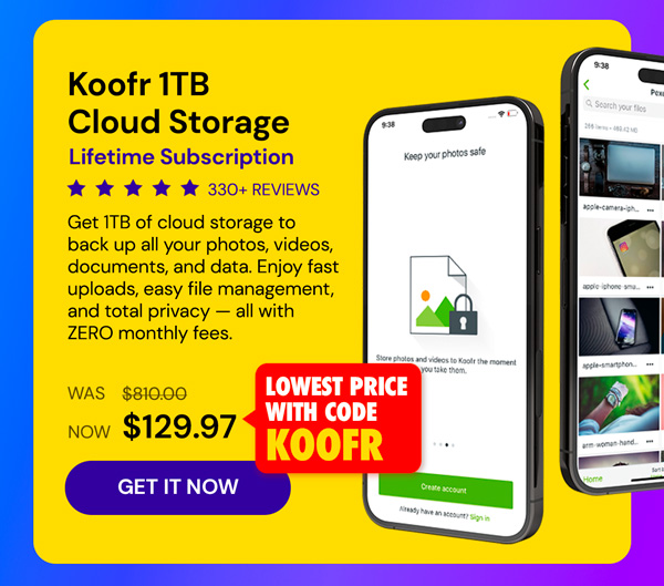 Koofr Cloud Storage: Lifetime Subscription (1TB)