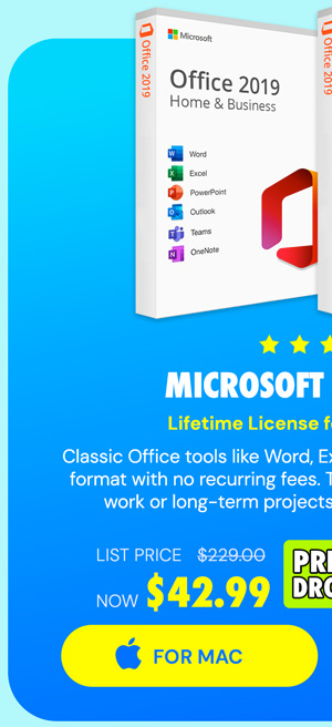 Microsoft Office Home & Business 2019 for Mac