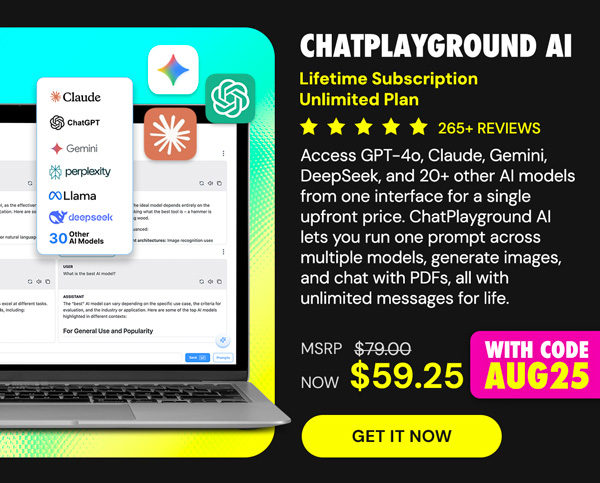 ChatPlayground AI: Lifetime Subscription (Unlimited Plan)
