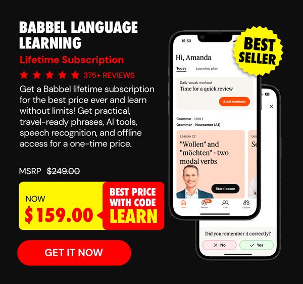Babbel Language Learning: Lifetime Subscription (All Languages)