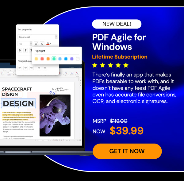PDF Agile for Windows: Lifetime Subscription