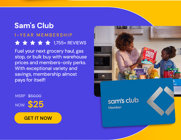 Sam's Club 1-Year Membership with Auto-Renew!