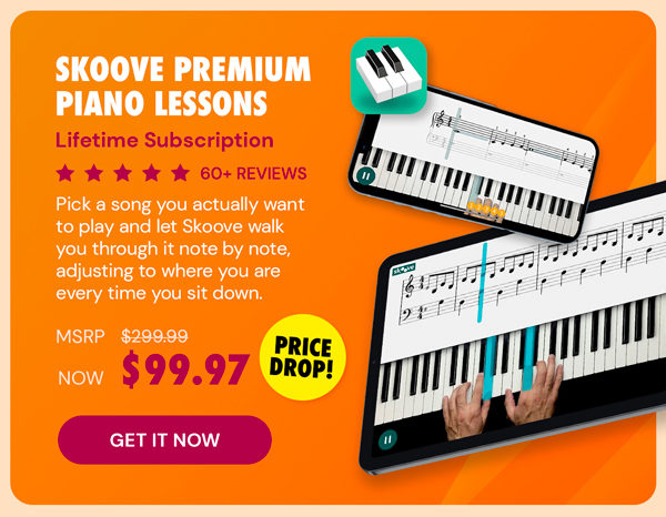 Skoove Premium Piano Lessons: Lifetime Subscription