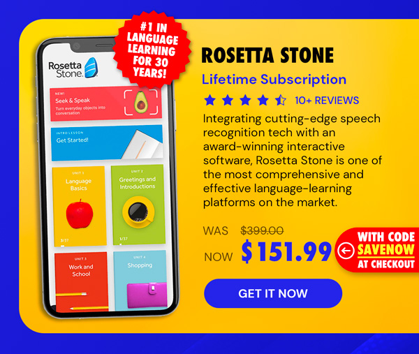 Rosetta Stone: Lifetime Subscription (All Languages)