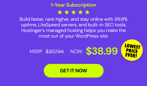 Hostinger Business Website Builder