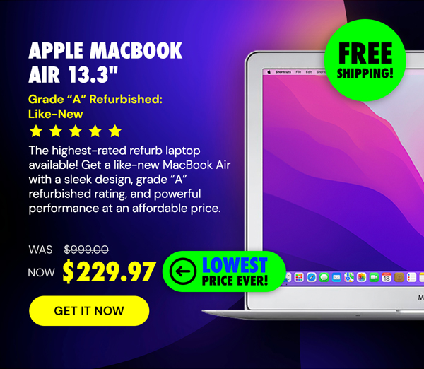 Apple MacBook Air 13.3" (2017) 1.8GHz i5 Core 8GB RAM 128GB - Silver (Refurbished)