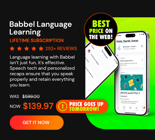 Babbel Language Learning: Lifetime Subscription (All Languages)