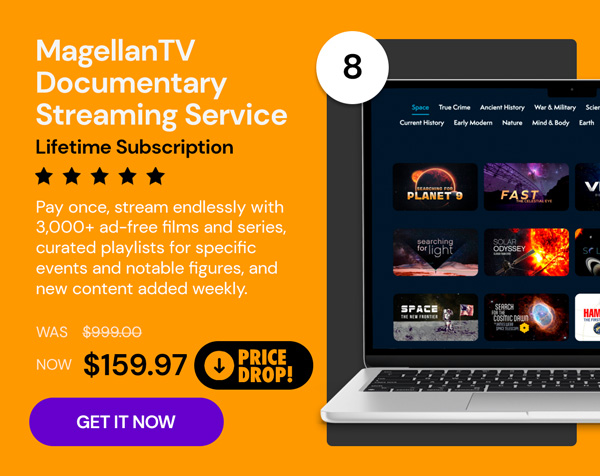 MagellanTV Documentary Streaming Service: Lifetime Subscription