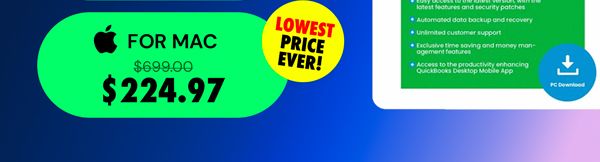 Intuit QuickBooks Desktop Pro Plus 2024 (1 User) for Mac: Lifetime Licenses