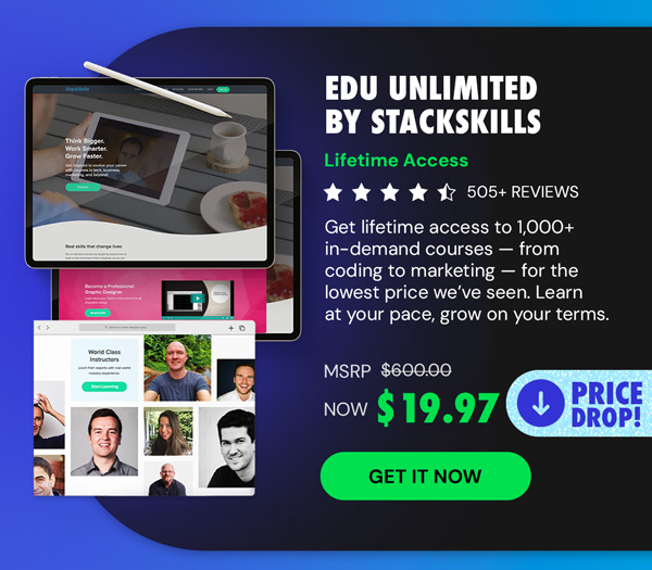EDU Unlimited by StackSkills: Lifetime Access