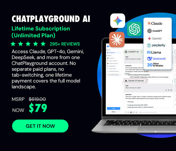 ChatPlayground AI: Lifetime Subscription (Unlimited Plan)