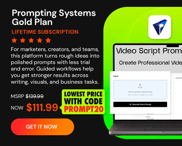 Prompting Systems: Lifetime Subscription (Gold Plan)