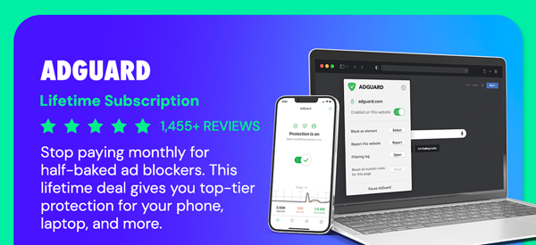 AdGuard Family or Personal Plan: Lifetime Subscription